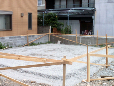 1-3基礎下の砕石施工